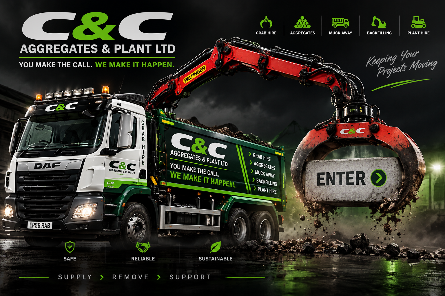 C&C Aggregates & Plant Ltd entrance